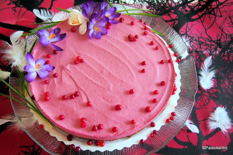 Puolukkaraakakakku | paleokeittio.fi