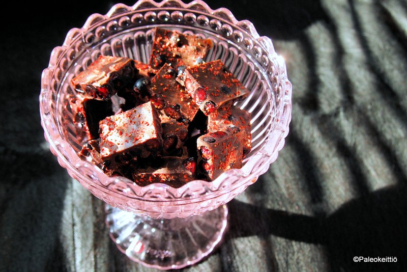 Tuoremustikkasuklaa | paleokeittio.fi