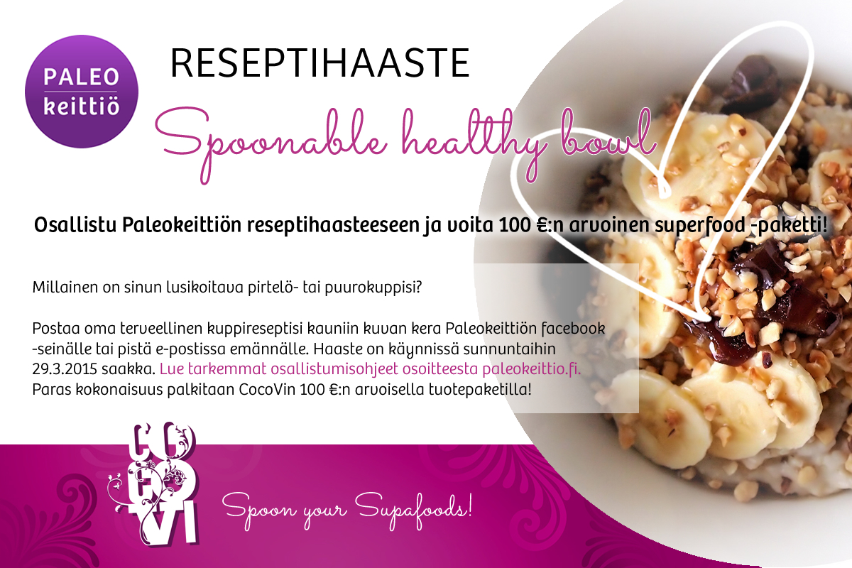 Reseptikilpailu: Healthy Bowls | paleokeittio.fi