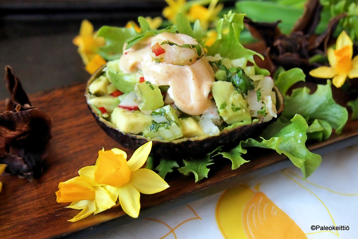 Katkisceviche ja savupaprika-chilimajoneesi