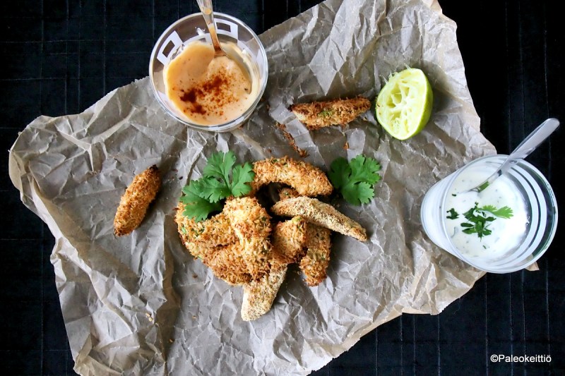 Avokadonugetit ja maustetut majoneesit | paleokeittio.fi