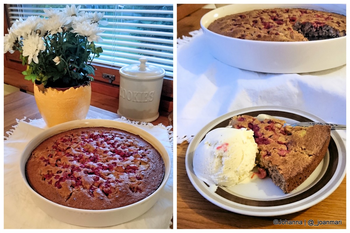 Reseptivieras: Gluteeniton raparperipiirakka