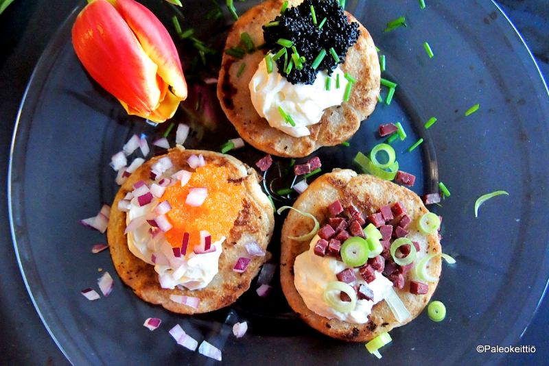 Paleokeittiön helpot blinit | paleokeittio.fi