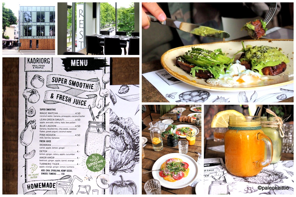 Terveysruokaa Tallinnassa – Ravintola Kadriorg